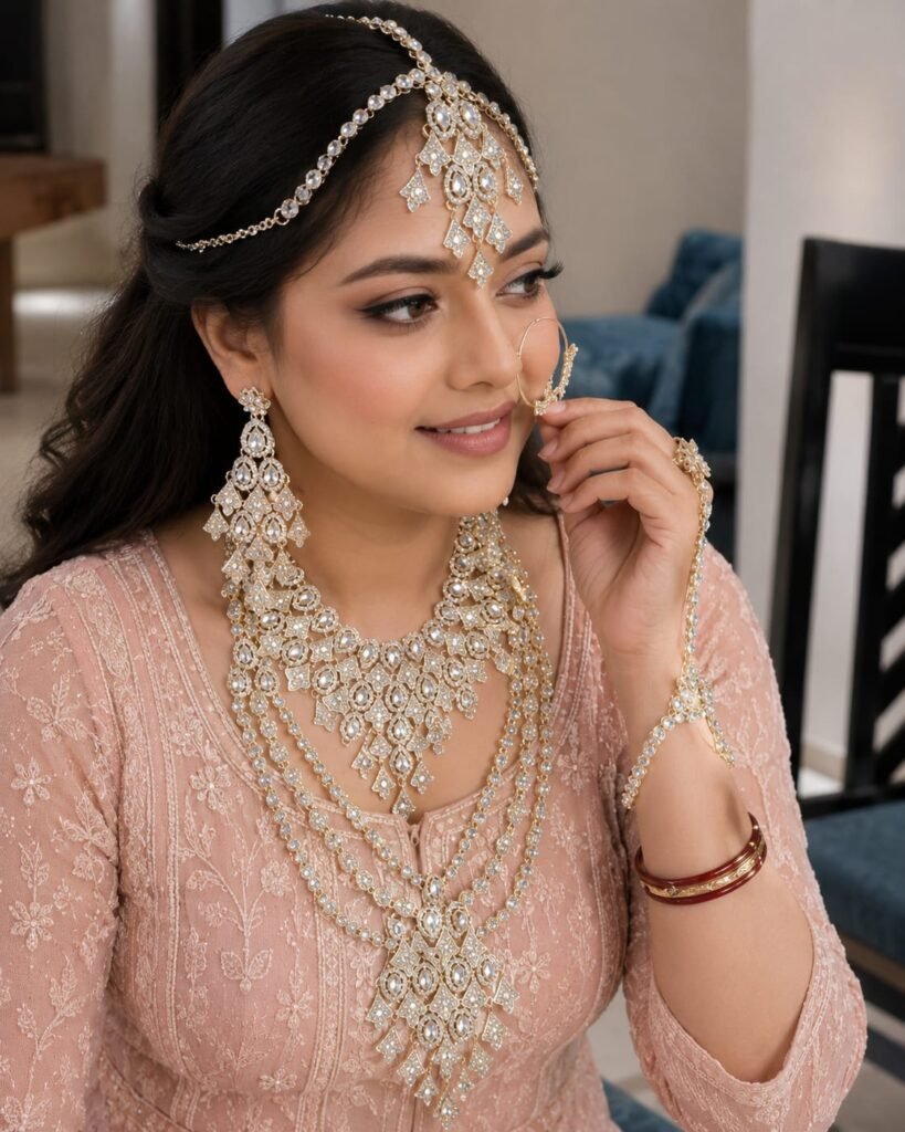 Diamond Elegance bridal jewellery set